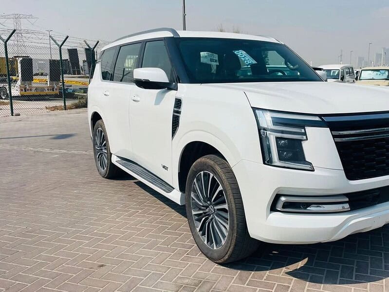 2025 Nissan Patrol LE Platinum City 3.5L 6 Cylinder Engine White Tan