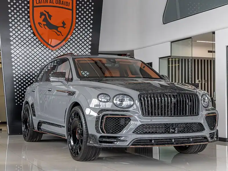2025 Bentley Bentayga ORIGINAL MANSORY Evo Bespoke Carbon Exterior Grey Orange
