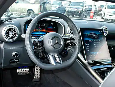 2024 Mercedes-Benz AMG GT 8 Cylinder Engine White Black Coupe