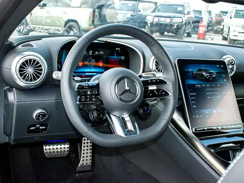 2024 Mercedes-Benz AMG GT 8 Cylinder Engine White Black Coupe