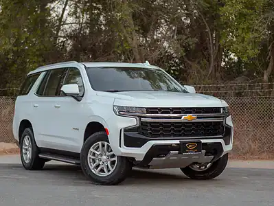 2023 Chevrolet Tahoe LS 5.3L 8 Cylinders Engine White Beige SUV GCC Specs