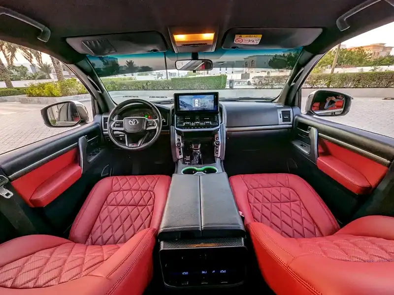 2013 Toyota Land Cruiser GXR 6 Cylinders Engine Black Red SUV GCC Specs