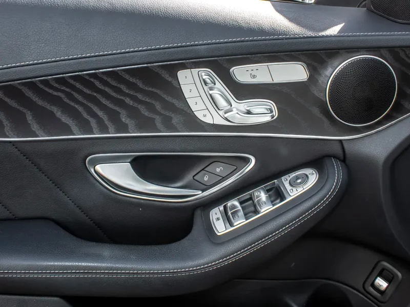 2016 Mercedes-Benz C-Class C200 4 Cylinders Engine White Black Sedan