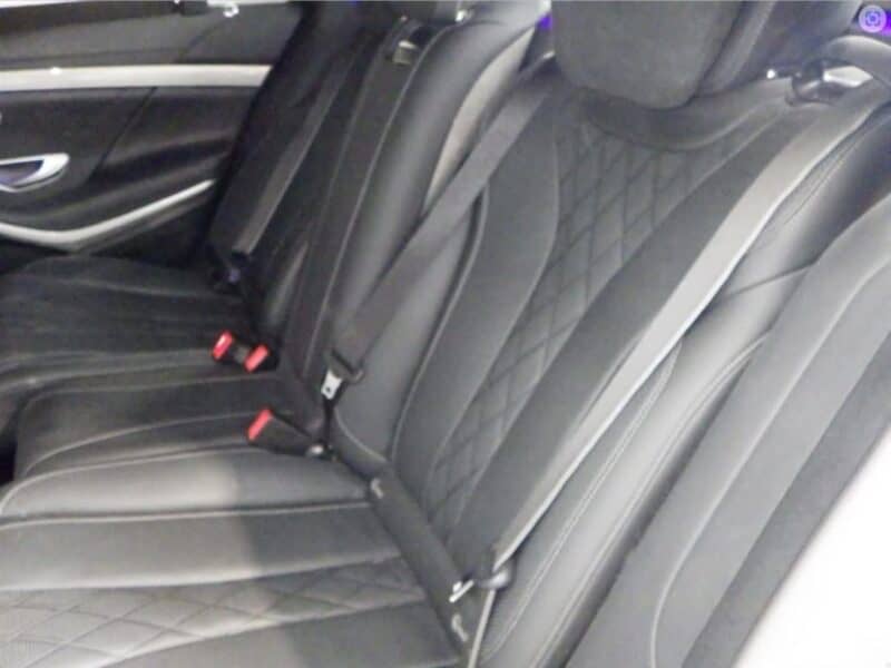 2015 Mercedes-Benz S550L 4.6L Twin-turbocharged V8 White Black Sedan