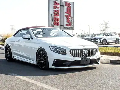 2017 Mercedes-Benz S-Class S 550 4Matic Coupe 8 Cylinder Engine White Red
