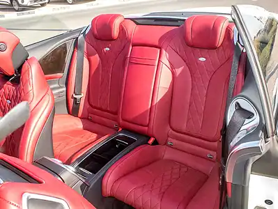 2017 Mercedes-Benz S-Class S 550 4Matic Coupe 8 Cylinder Engine White Red