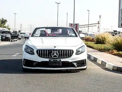 2017 Mercedes-Benz S-Class S 550 4Matic Coupe 8 Cylinder Engine White Red