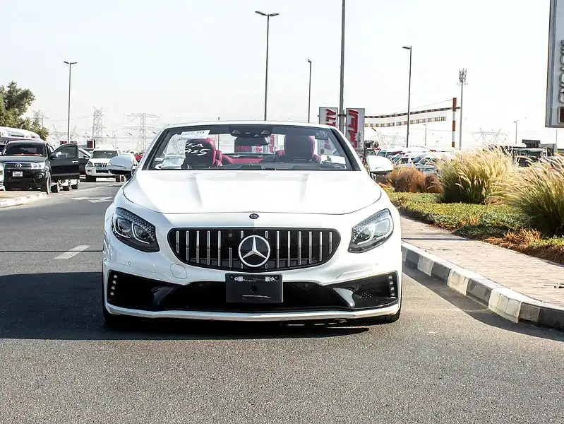 2017 Mercedes-Benz S-Class S 550 4Matic Coupe 8 Cylinder Engine White Red