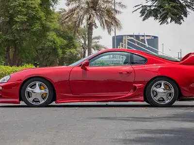 1995 Toyota Supra 3.0L Petrol Engine Auto German Spec Red Black