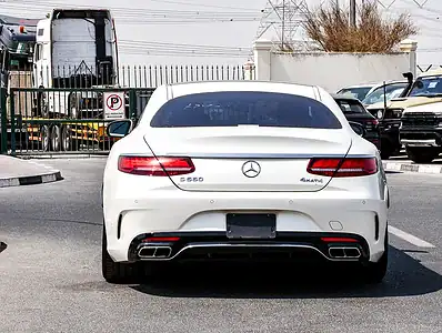 2018 Mercedes-Benz S-Class S 560 4MATIC 8 Cylinders Engine White Red Coupe