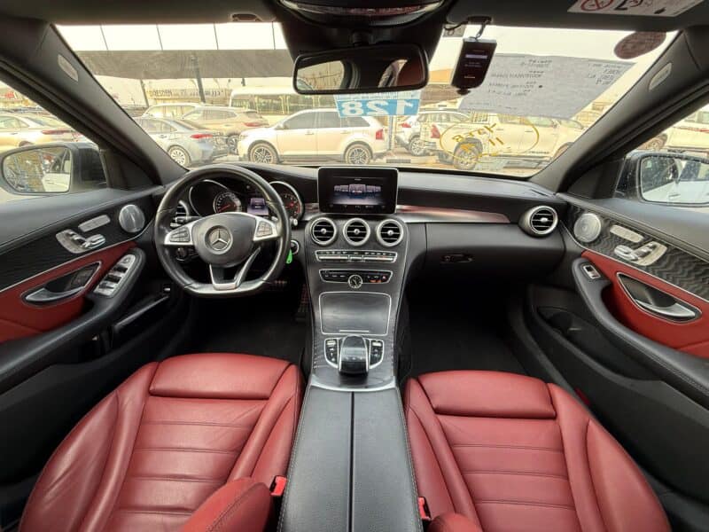 2016 Mercedes-AMG C 43 3.0 liters V6 Engine Petrol White Red Sedan