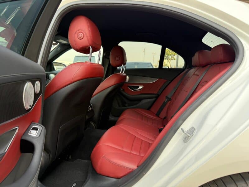2016 Mercedes-AMG C 43 3.0 liters V6 Engine Petrol White Red Sedan