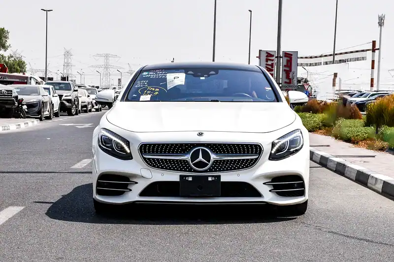 2018 Mercedes-Benz S-Class S 560 4MATIC 8 Cylinders Engine White Red Coupe