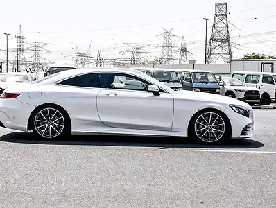 2018 Mercedes-Benz S-Class S 560 4MATIC 8 Cylinders Engine White Red Coupe
