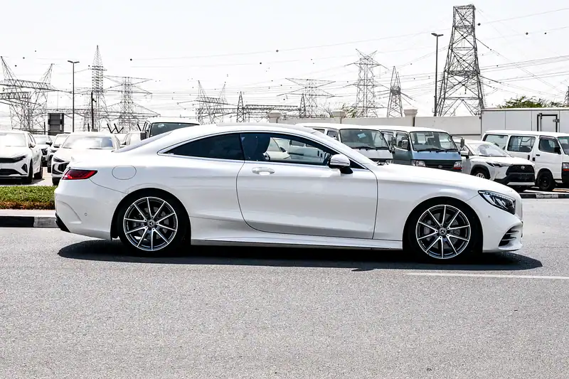 2018 Mercedes-Benz S-Class S 560 4MATIC 8 Cylinders Engine White Red Coupe