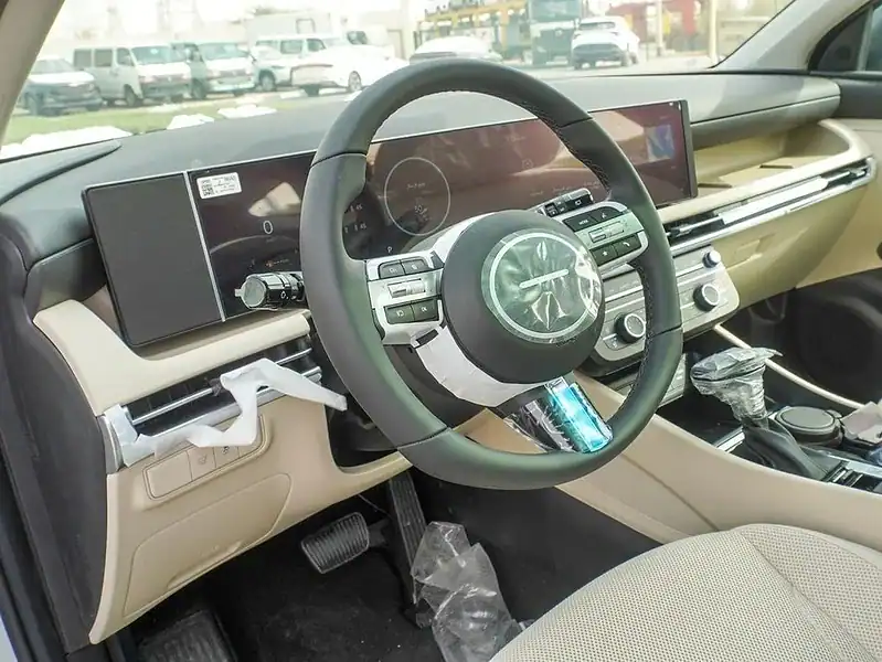 2025 Hyundai Tucson 4 Cylinders Engine Petrol White Beige SUV