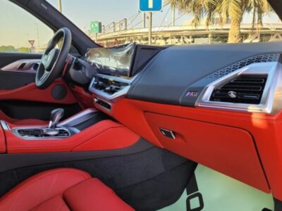 2024 BMW BMW XM Hybrid 4.4L Twin-Turbocharged V8 Engine White Red SUV