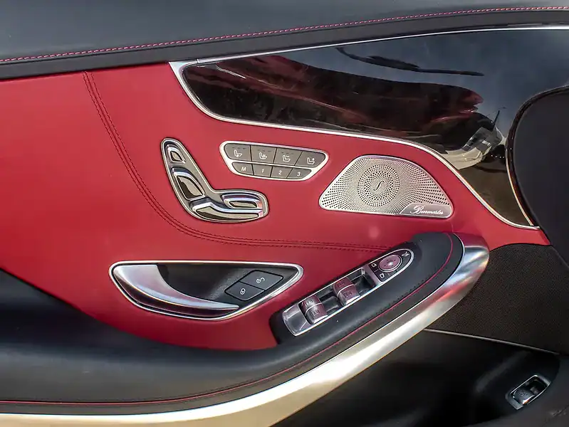 2017 Mercedes-Benz S-Class S 550 4Matic Coupe 8 Cylinder Engine White Red