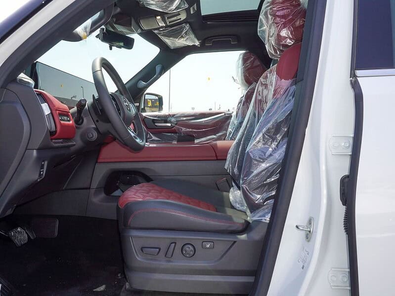 2025 Nissan Patrol Platinum 6 Cylinder Engine Automatic White Red SUV