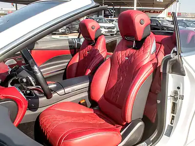 2017 Mercedes-Benz S-Class S 550 4Matic Coupe 8 Cylinder Engine White Red