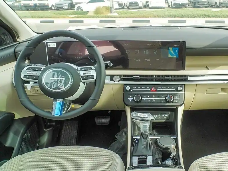 2025 Hyundai Tucson 4 Cylinders Engine Petrol White Beige SUV