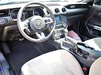 2016 Ford Mustang Fastback 6 Cylinders Engine Blue Black Sedan GCC Specs