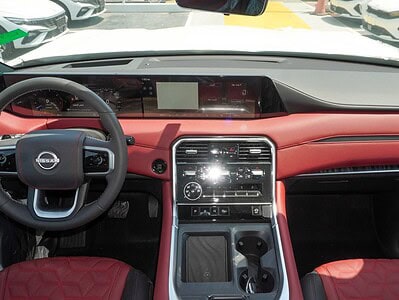 2025 Nissan Patrol Platinum 6 Cylinder Engine Automatic White Red SUV