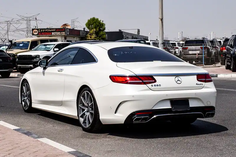 2018 Mercedes-Benz S-Class S 560 4MATIC 8 Cylinders Engine White Red Coupe