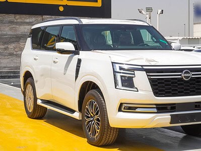 2025 Nissan Patrol Platinum 6 Cylinder Engine Automatic White Red SUV