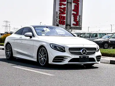 2018 Mercedes-Benz S-Class S 560 4MATIC 8 Cylinders Engine White Red Coupe