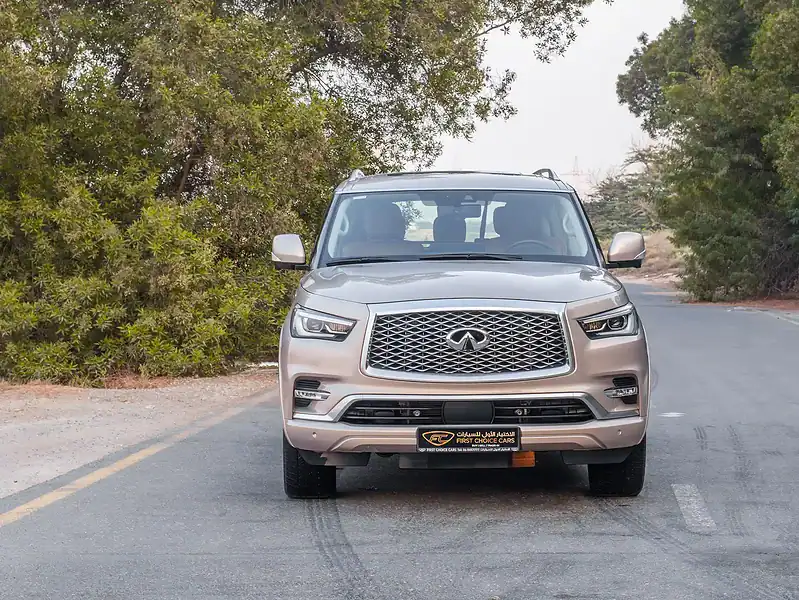 2023 Infiniti QX80 Luxury 5.6L 8 Cylinders Engine Grey Brwon SUV GCC Specs