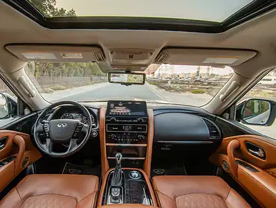 2023 Infiniti QX80 Luxury 5.6L 8 Cylinders Engine Grey Brwon SUV GCC Specs