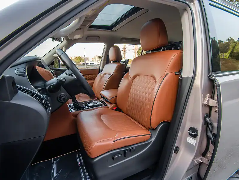 2023 Infiniti QX80 Luxury 5.6L 8 Cylinders Engine Grey Brwon SUV GCC Specs