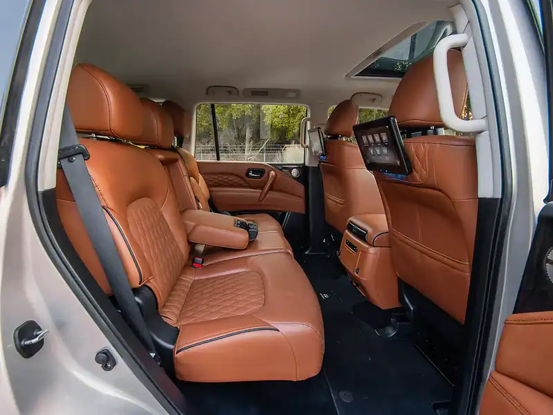 2023 Infiniti QX80 Luxury 5.6L 8 Cylinders Engine Grey Brwon SUV GCC Specs