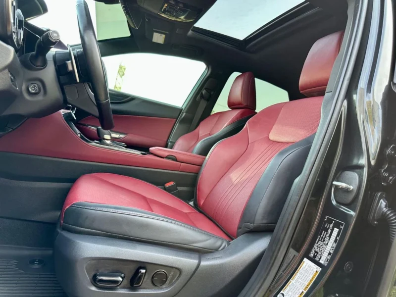 2022 Lexus NX350h Platinum 2.5L Hybrid 4 Cylinders Engine Black Red SUV