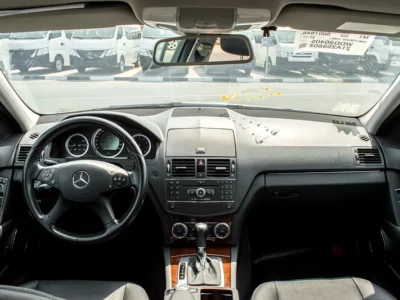 2008 Mercedes-Benz C-Class C250 6 Cylinders Engine Silver Black Sedan Clean Car