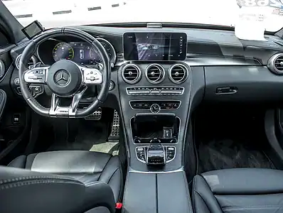 2021 Mercedes-Benz C-Class C43 AMG 6 Cylinder Engine Red Black Sedan