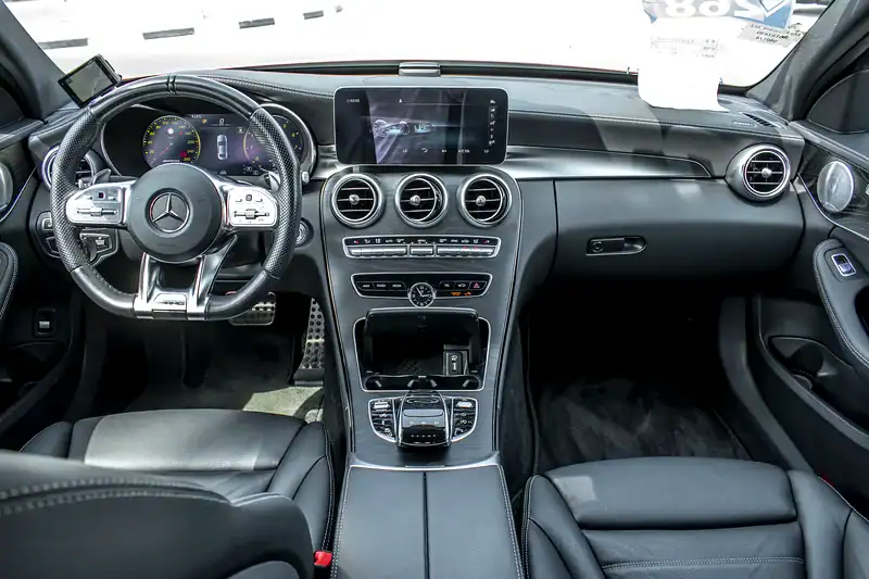 2021 Mercedes-Benz C-Class C43 AMG 6 Cylinder Engine Red Black Sedan