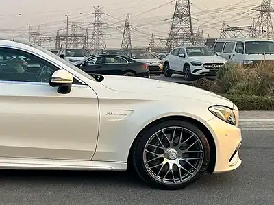 2017 Mercedes-Benz C-Class C63 AMG 8 Cylinders Engine White Black Coupe