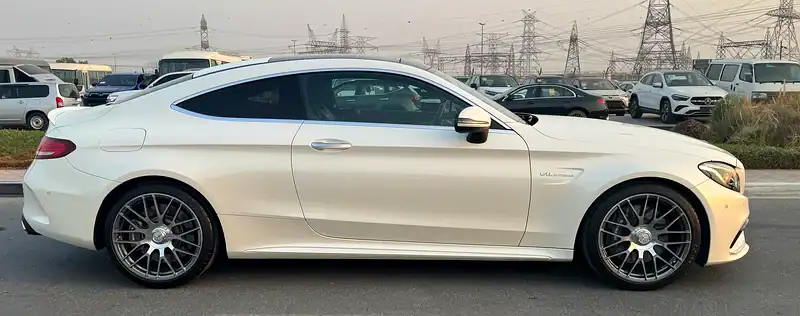 2017 Mercedes-Benz C-Class C63 AMG 8 Cylinders Engine White Black Coupe