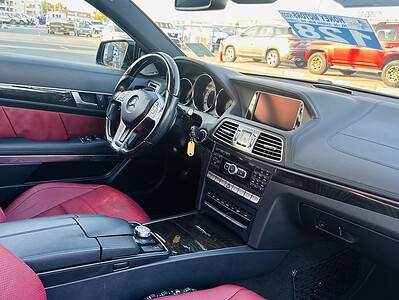 2014 Mercedes-Benz E550 Coupe 4.7 litres V8 Engine Black Red RWD