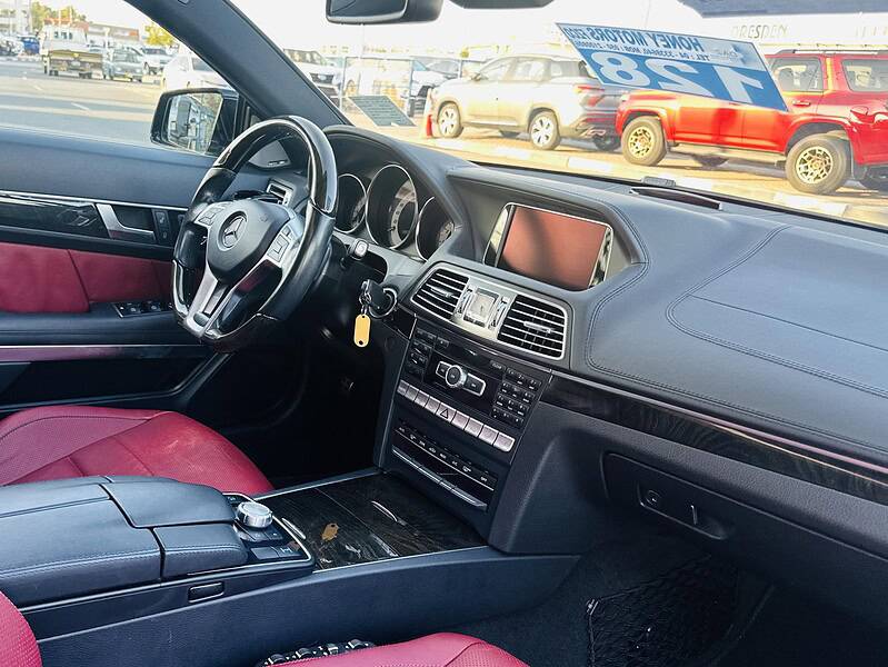 2014 Mercedes-Benz E550 Coupe 4.7 litres V8 Engine Black Red RWD