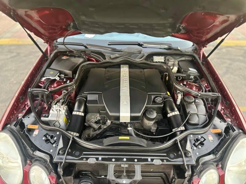 2003 Mercedes-Benz E320 3.2 litre V6 Engine Petrol Red Black Sedan