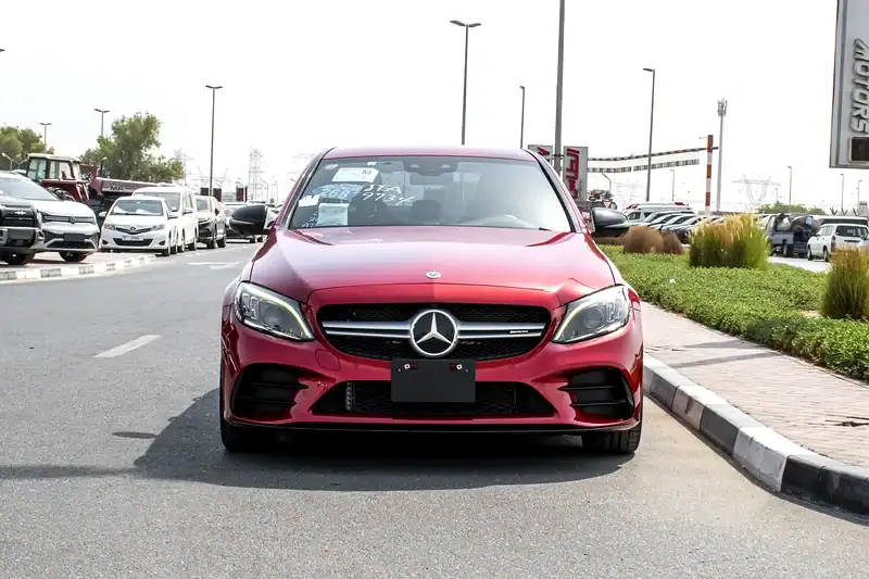 2021 Mercedes-Benz C-Class C43 AMG 6 Cylinder Engine Red Black Sedan