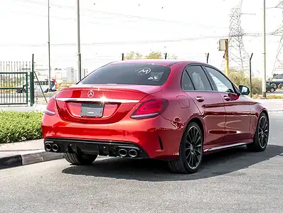 2021 Mercedes-Benz C-Class C43 AMG 6 Cylinder Engine Red Black Sedan