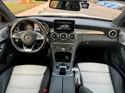 2017 Mercedes-Benz C-Class C63 AMG 8 Cylinders Engine White Black Coupe