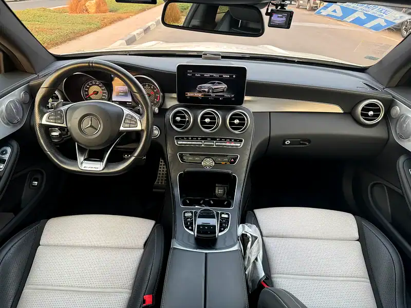 2017 Mercedes-Benz C-Class C63 AMG 8 Cylinders Engine White Black Coupe