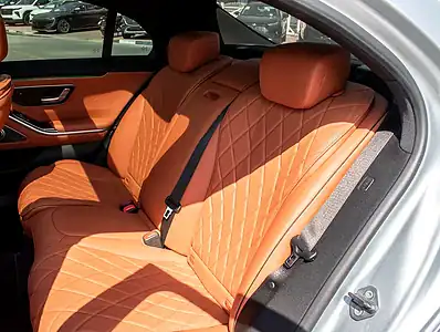 2021 Mercedes-Benz S-Class S 400 4Matic 6 Cylinders Engine Silver Tan Sedan