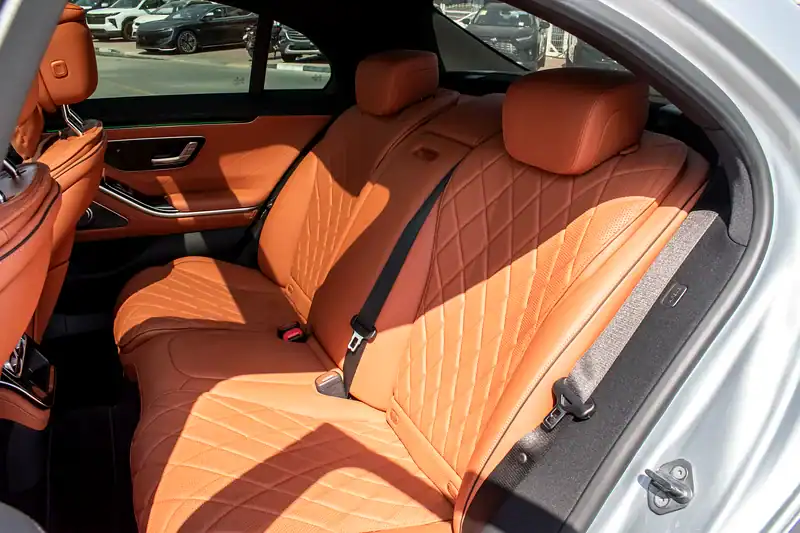 2021 Mercedes-Benz S-Class S 400 4Matic 6 Cylinders Engine Silver Tan Sedan