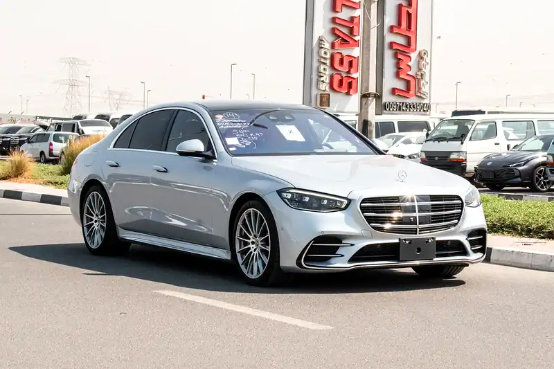 2021 Mercedes-Benz S-Class S 400 4Matic 6 Cylinders Engine Silver Tan Sedan